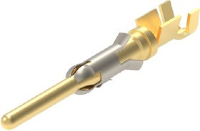 1-163082-0, Контакт, Type III+, Штырь, Обжим, 16 AWG, Контакты с Покрытием из Золота
