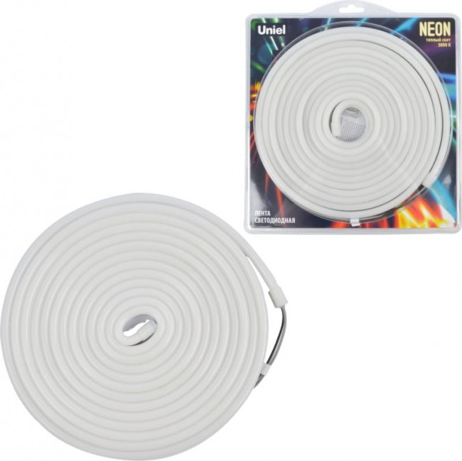 Светодиодная лента NEON ULS-N03-2835- 100LED/m-8mm- IP67-DC12V-11W/m-5M-3000K UL-00009093