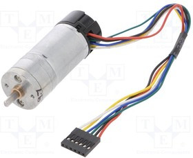 POLOLU-4842, Двигатель: DC, с энкодером, с редуктором, HP, 12ВDC, 5,6А, 9,68: 1