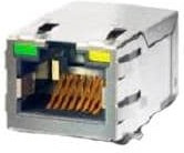 J3011G21DNLT, Conn RJ-45 F 8 POS 1.02mm Solder RA SMD 12 Terminal 1 Port T/R