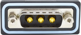 CDFS3W3103L211, Комбинированный разъем D Sub, IP67, NANOOK Series, DA-3W3, Штекер, 3 контакт(-ов), 3 Силовых