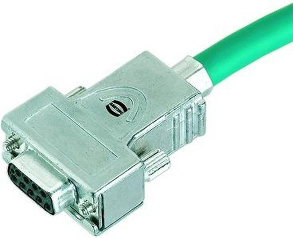 61030013019, Harting Zinc Angled, Straight D Sub Backshell, 50 Way