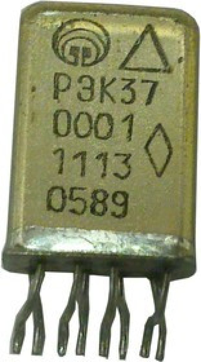 Реле 27В, РФ4.500.477-0001, РЭК37, планар; №7653 реле 27В\РФ4.500.477- 0001\РЭК37\\\планар