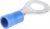 FVWS2-6, FV Insulated Ring Terminal, 6mm Stud Size, 1mm² to 2.6mm² Wire Size, Blue