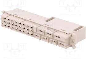 09062312881, Разъем: DIN 41612, Версия: тип МН, "папа", обжим, PIN: 31(7+24)