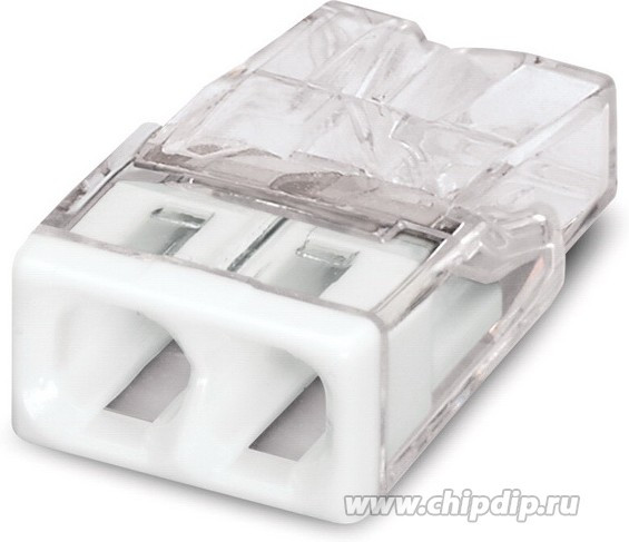 Wago 2273-242 Клемма 2-проводная (0,5-2,5 кв.мм) с пастой белая (1 шт) Wago 2273-242 Клемма 2-проводная (0,5-2,5 кв.мм) с пастой белая (1 шт)