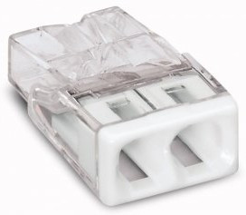 Wago 2273-242 Клемма 2-проводная (0,5-2,5 кв.мм) с пастой белая (1 шт) Wago 2273-242 Клемма 2-проводная (0,5-2,5 кв.мм) с пастой белая (1 шт)