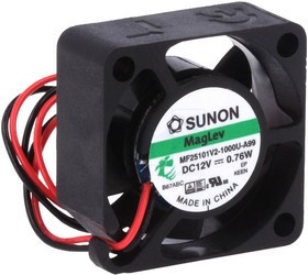 MF25101V2-1000U-A99, 25*25*10 12V 0.76W/0.06A D02025470G-00