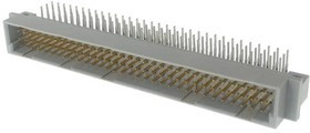 PCN10-96P-2.54DS(72), Conn DIN 41612 HDR 96 POS 2.54mm Solder RA Thru-Hole Tray