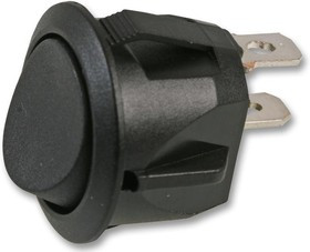 MCRC-1-5-KK-E-T00B, Клавишный переключатель, Вкл.-Никакой-Выкл., SPST, Без Подсветки, Панель, Черный