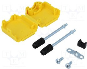 DPPK09-Y-K, Корпус: для разъемов D-Sub; D-Sub 9pin,D-Sub HD 15pin; прямой