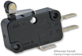 V-15G5-1C25-K, Basic / Snap Action Switches Short hinge rllr lvr SPDT 15 A