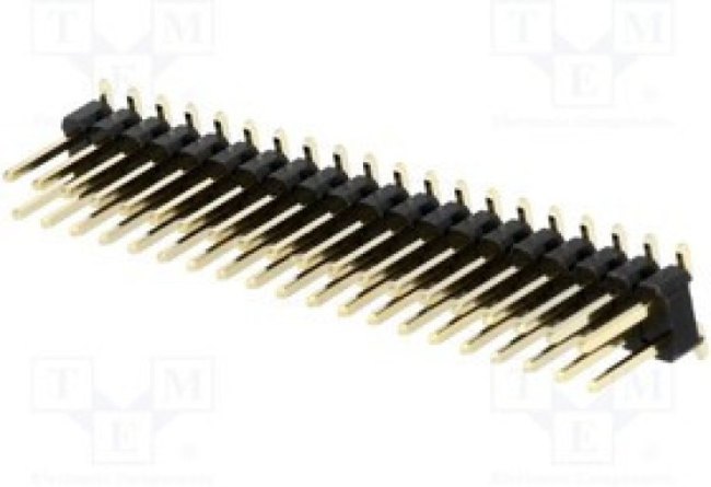ZL301-2X20P, Штыревой, IDC, "папа", PIN 40, вертикальный, 2,54мм, SMT, 2x20, 1А