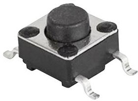1301.9318.24, TACTILE SWITCH, 160GF, 0.05A, 12VDC, SMD