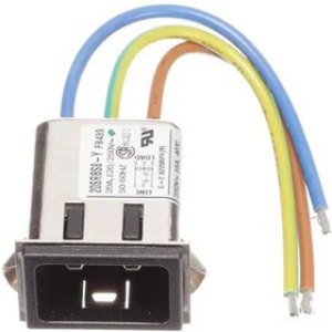 20SRBS8-Y, AC Power Entry Modules 20A, Snap-In Wire Leads, Y 20SRBS8-Y, AC Power Entry Modules 20A, Snap-In Wire Leads, Y