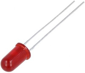 HLMP-3301-F00DD, LED; 5mm; red; 6.1mcd; 60°; Front: convex; 1.9?2.4V HLMP-3301-F00DD, LED; 5mm; red; 6.1mcd; 60°; Front: convex; 1.9?2.4V