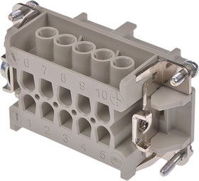 10193000, Heavy Duty Power Connector Module, 16A, Female, H-BE Series, 10 Contacts