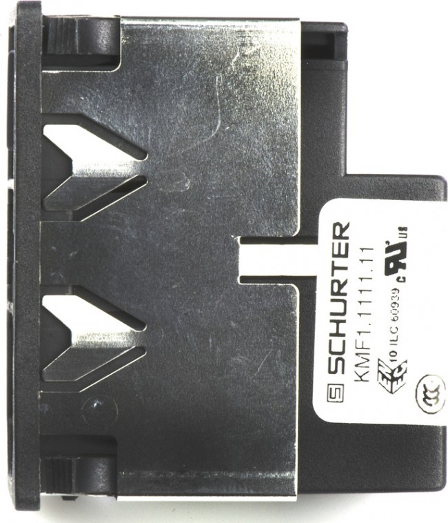 KMF1.1111.11, Filtered IEC Power Entry Module, IEC C14, General Purpose, 1 А, 250 В AC, 2-Полюсный выключатель