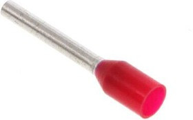 216-263, FERRULE TERMINAL, 12 X 1.4MM, CRIMP, RED