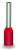 216-263, FERRULE TERMINAL, 12 X 1.4MM, CRIMP, RED