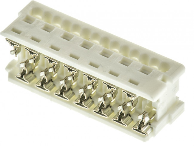 0903270314, Вилка, провод-плата, "мама", PIN: 14, 1,27мм, IDC, на шлейф, 1,2А