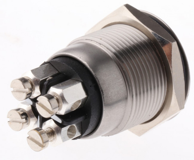 MPI001/TERM/D1, Pushbutton Switches Stainles Steel Vandl Resistant Switch