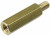 PCHSN-15, (KLS8-DBL-M3-E5.0-L15), Стойка латунная для печатной платы, шестигранная, М3, 15мм, отверстие- винт PCHSN-15, (KLS8-DBL-M3-E5.0-L15), Стойка латунная для печатной платы, шестигранная, М3, 15мм, отверстие- винт