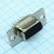 DS1077-15FB8NSS, (DHB-15F), Разъем вилка 15контактов х 3 ряда на плату