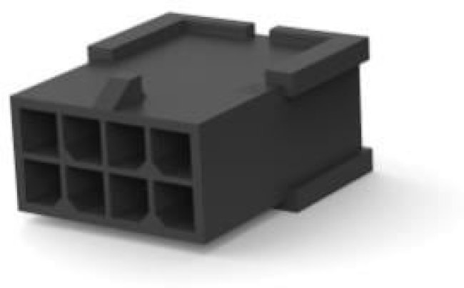 794616-8, Pin &amp; Socket Connectors PLUG DUAL F.H. 8P free hanging