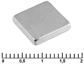B 10X10X2 N35, Магнит нео квадр