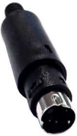 KLS1-294-M-04-B, Разъем mini DIN штекер 4pin пластик на кабель