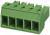PC4/4ST7.62, Разъемный клеммник, 7,62мм, Кол-во полюс: 4, прямой, вилка, "мама"
