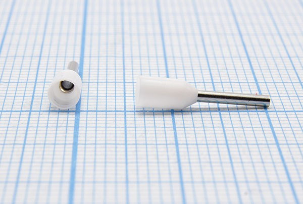 Наконечник штыревой втулочный изолированный (8мм) белый 0.5мм²LT05008; Q-2599 клемма нак/каб 1,0x 8\1,3\S 0,50\обж\бел\LT05008\