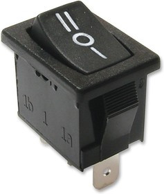 R1966DBLKBLKCF, Rocker Switches SPDT ON-OFF-ON 15A
