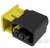 Socket, unequipped, 2 pole, straight, 1 row, black, 1-1418483-1