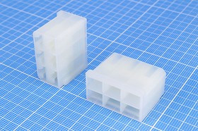 Кожух для клемм, гнездо 6.4x0.8мм, колодка для 6 клемм; №9820 клемма кожух гн 6,4x0,8\\6H \\\пл