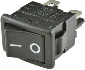 LRA32H2FBBNN, SWITCH, ROCKER, DPST, 10A, 250V, BLACK