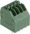 1-2834021-4, PCB Terminal Block, 4-Contact, 2.5mm Pitch, Through Hole Mount, 1-Row, Solder Termination