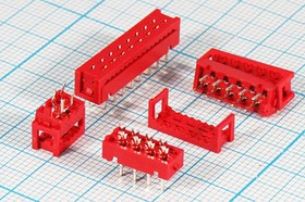 Разъем (Micro Match) MM- 8FDC вилка, шаг P1.27, контакты 8P, на плату/на шлейф, MM- 8FDC