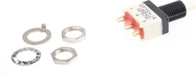 SP35S000077, Push Button Switch, Momentary, Panel Mount, 6.5mm Cutout, SPDT, 30V dc SP35S000077, Push Button Switch, Momentary, Panel Mount, 6.5mm Cutout, SPDT, 30V dc