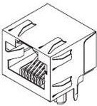 43860-0002, Modular Jack, 6P6C, CAT3, Through Hole
