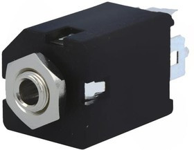 ACJS-MV35-3S, Гнездо; Jack 3,5мм; "мама"; stereo; с выключателем; прямой; THT ACJS-MV35-3S, Гнездо; Jack 3,5мм; "мама"; stereo; с выключателем; прямой; THT