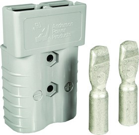 6320G5, Вилка, провод-провод, SB350, "папа" / "мама", PIN: 2, на провод