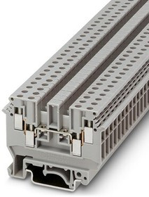 2775016, Одноярусный клеммный блок, с двухсторонним расположением сдвоенных контактов, сечение: 0,2...2,5 мм^2, напряжение 630 В, ток 32 А,