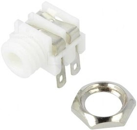 CL1382W, Гнездо; Jack 3,5мм; "мама"; mono; с выключателем; угловой 90°