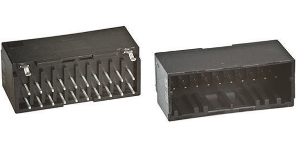 1-1761606-5, Headers &amp; Wire Housings 100X100 HDR 2X025P VERT LOW PROFILE