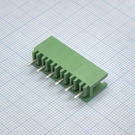 2EDGV-5.08-06P-14-00A(H), Разъемный клеммный блок на плату, 6 контактов. Серия 2EDGV-5.08