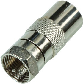PSG08524, РЧ/Коаксиальный адаптер, F, Штекер, TV Коаксиальный, Гнездо, Прямой Переходник, 75 Ом PSG08524, РЧ/Коаксиальный адаптер, F, Штекер, TV Коаксиальный, Гнездо, Прямой Переходник, 75 Ом