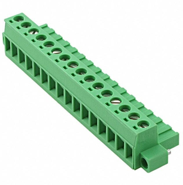 1786970, Pluggable Terminal Blocks 16 Pos 5mm pitch Plug 24-12 AWG Screw