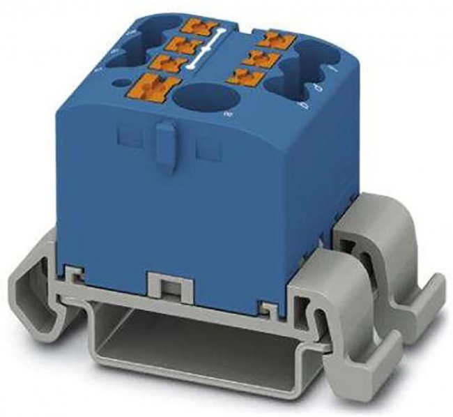 3273200, DIN Rail Terminal Blocks PTFIX 6/6X2,5NS35ABU 2.5mm2 w/6mm2 feedi